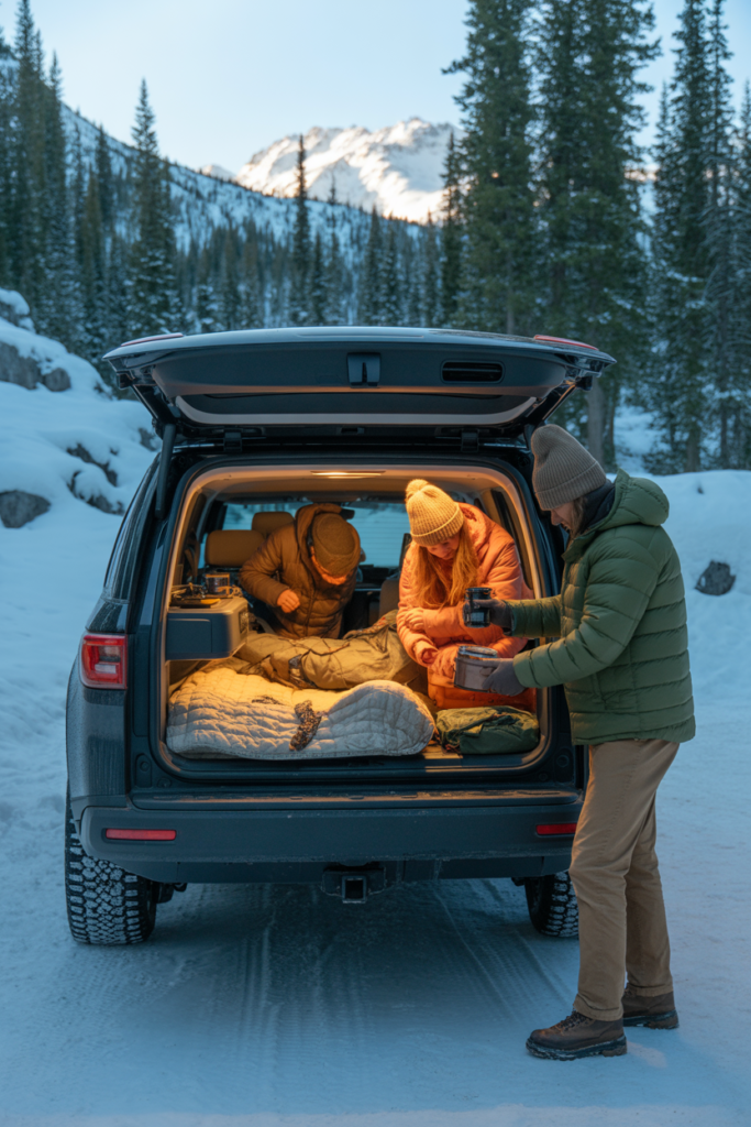 Cold Weather Car Camping Gear List for SUV Campers a professional cinematic photograph of a q0efu8adt8anuco nd98hw 2s9yrro4r e0i0jiteplqw
